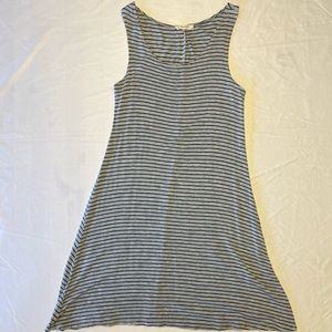 Black and Gray Striped Dress